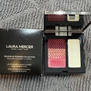 laura mercier Lip Powder Trio with Cream Balm - Burgundy to Pink Gradient